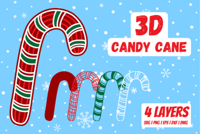 3D Candy Cane