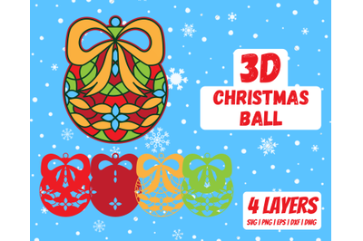 3D Christmas ball