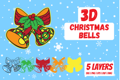 3D Christmas bells
