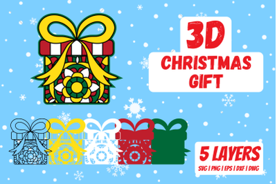 3D Christmas gift