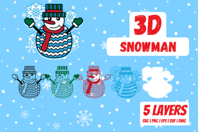 3D Snowman