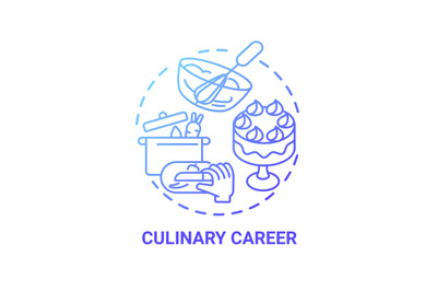 Culinary career concept icon