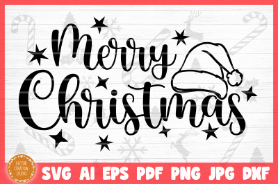 Merry Christmas SVG Cut File