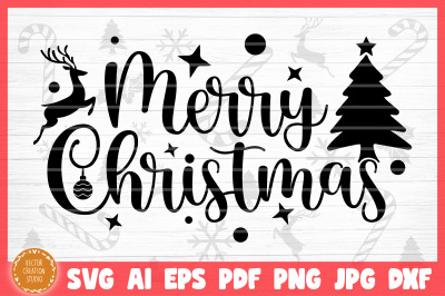 Merry Christmas SVG Cut File