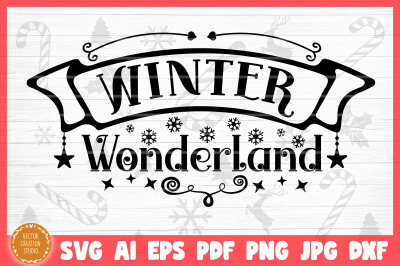 Winter Wonderland Christmas SVG Cut File