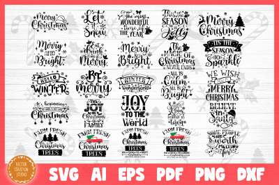 Christmas SVG Bundle Cut Files