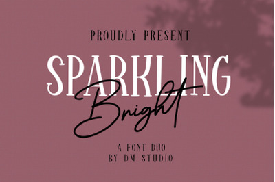 Sparkling Bright - Beauty Font Duo