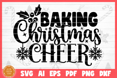 Baking Christmas Cheer SVG Cut File