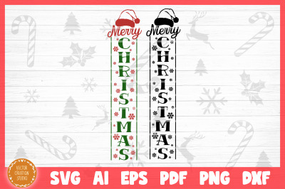 Merry Christmas Porch SVG Cut File