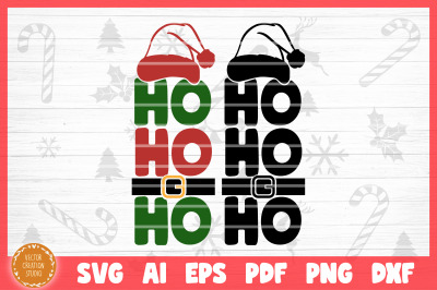 Ho Ho Ho Christmas Porch SVG Cut File