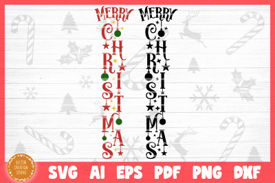 Merry Christmas Christmas Porch SVG Cut File