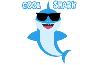 Baby shark Svg&2C; baby shark with glasses svg&2C;  Boy Shark clipart&2C; funny