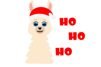 Llama Santa Claus svg&2C;  Baby Shirt cut file &2C; alpaca svg&2C; Christmas SV