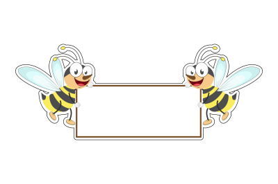 bee with white board