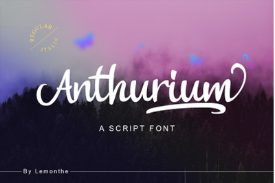 Anthurium - Handwritten Font