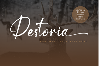 Destoria - Handwritten Font