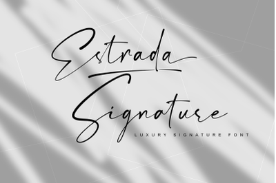 Estrada - Signature Font