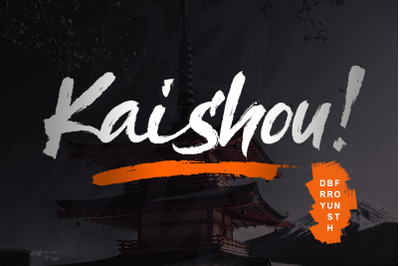 Kaishou - Dry Brush Font