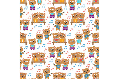 pattern of bear animal cartoon