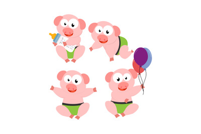 BABY PIG ANIMAL CARTOON