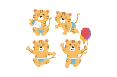 baby tiger animal cartoon