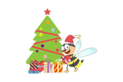 cute bee animal cartoon