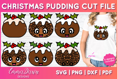Christmas Pudding SVG Bundle | Christmas Zentangle Cut File