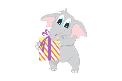 elephant with gift