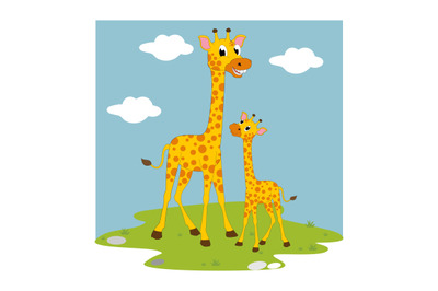 giraffe animal cartoon