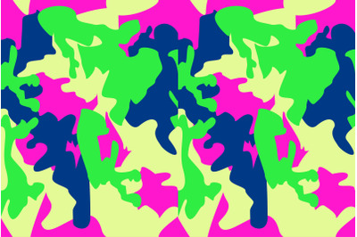 Seamless camouflage pattern background vector. Fashion clothing style