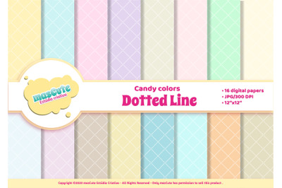 Digital Paper Pack - dotted lines