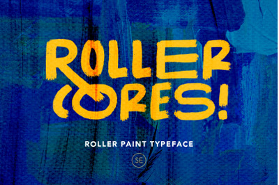 Roller Cores - Roller Paint Typeface