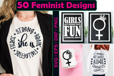 Feminist Quotes SVG bundle, Feminism Cutting file
