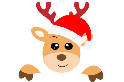 Reindeer Santa Claus&2C; Baby Shirt cut file &2C;Reindeer svg&2C; Christmas SVG