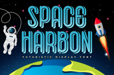 Space Harbon - Futuristic Font