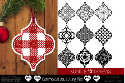 Tile Christmas Ornament SVG Bundle