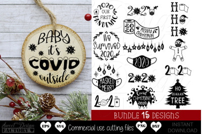 Covid Christmas SVG