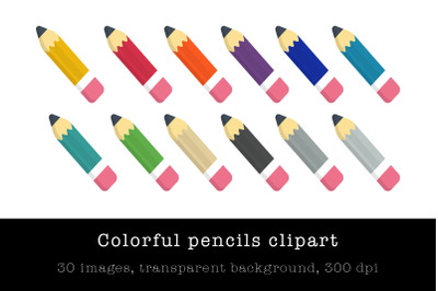 Pencil Clip Art: School Supply Graphics