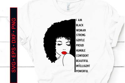 Black women Quote, Black woman SVG, Black girl DXF