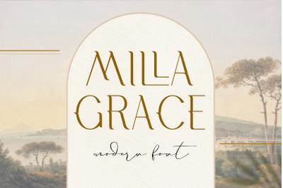Milla Grace Modern classic Font