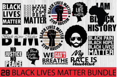 Black lives matter Quotes SVG Bundle, Blm cut files
