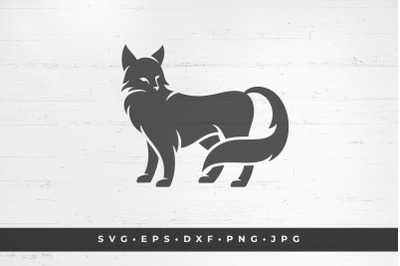 Fox icon isolated on white background vector illustration. SVG, PNG, D