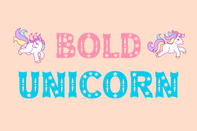 Bold Unicorn Font