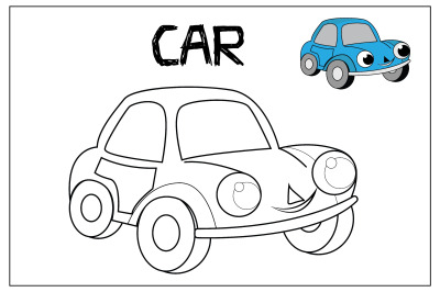 coloring car for kids