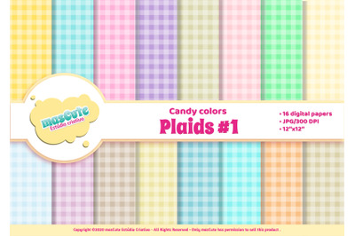 Digital Paper Pack - Plaids 1