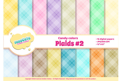 Digital Paper Pack - Plaids 2
