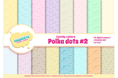 Digital Paper Pack - Polka Dots 2