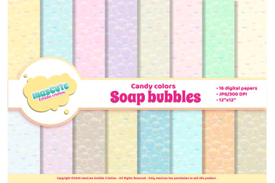 Digital Paper Pack - Soap Bubbles