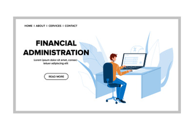 Financial Administration Company Department Vector