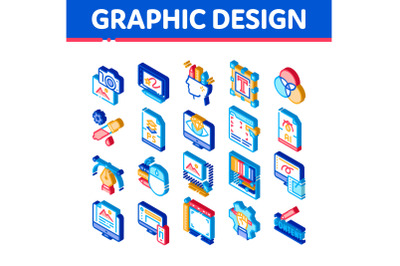 Graphic Design And Creativity Icons Set Vector